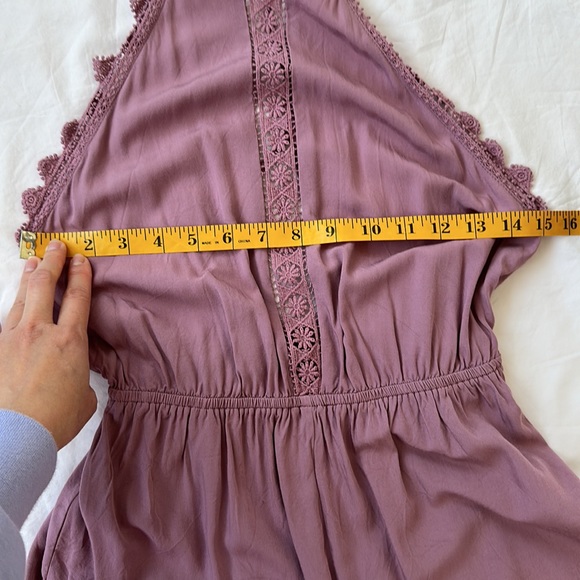 Romper, mauve, pink, purple, size XS - Picture 10 of 11